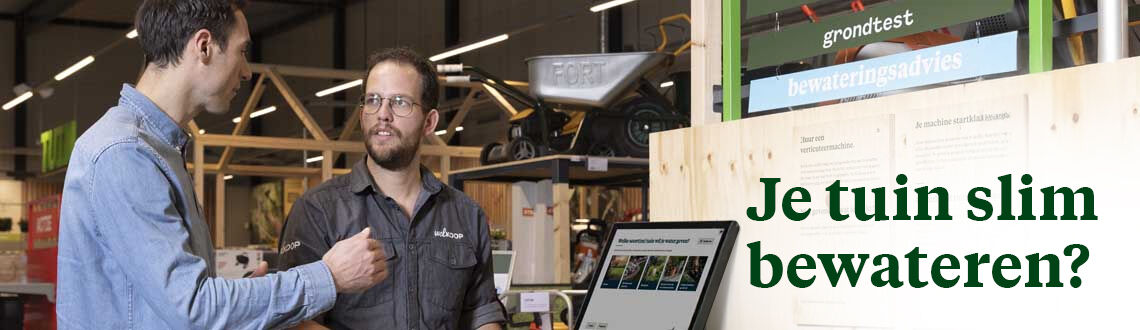 Krijg gratis bewateringsadvies in de winkel. Krijg gratis bewateringsadvies in de winkel.